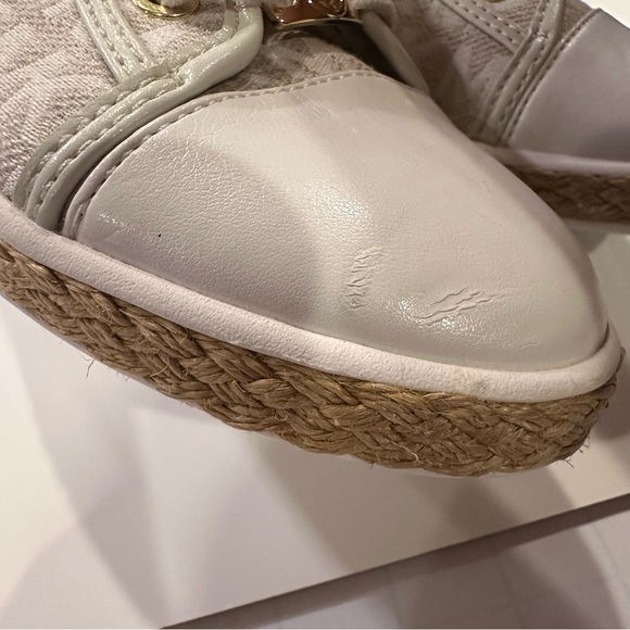 MICHAEL KORS Signature Jacquard Kristy Espadrille Sneakers Vanilla US Size 10 M - Picture 8 of 14